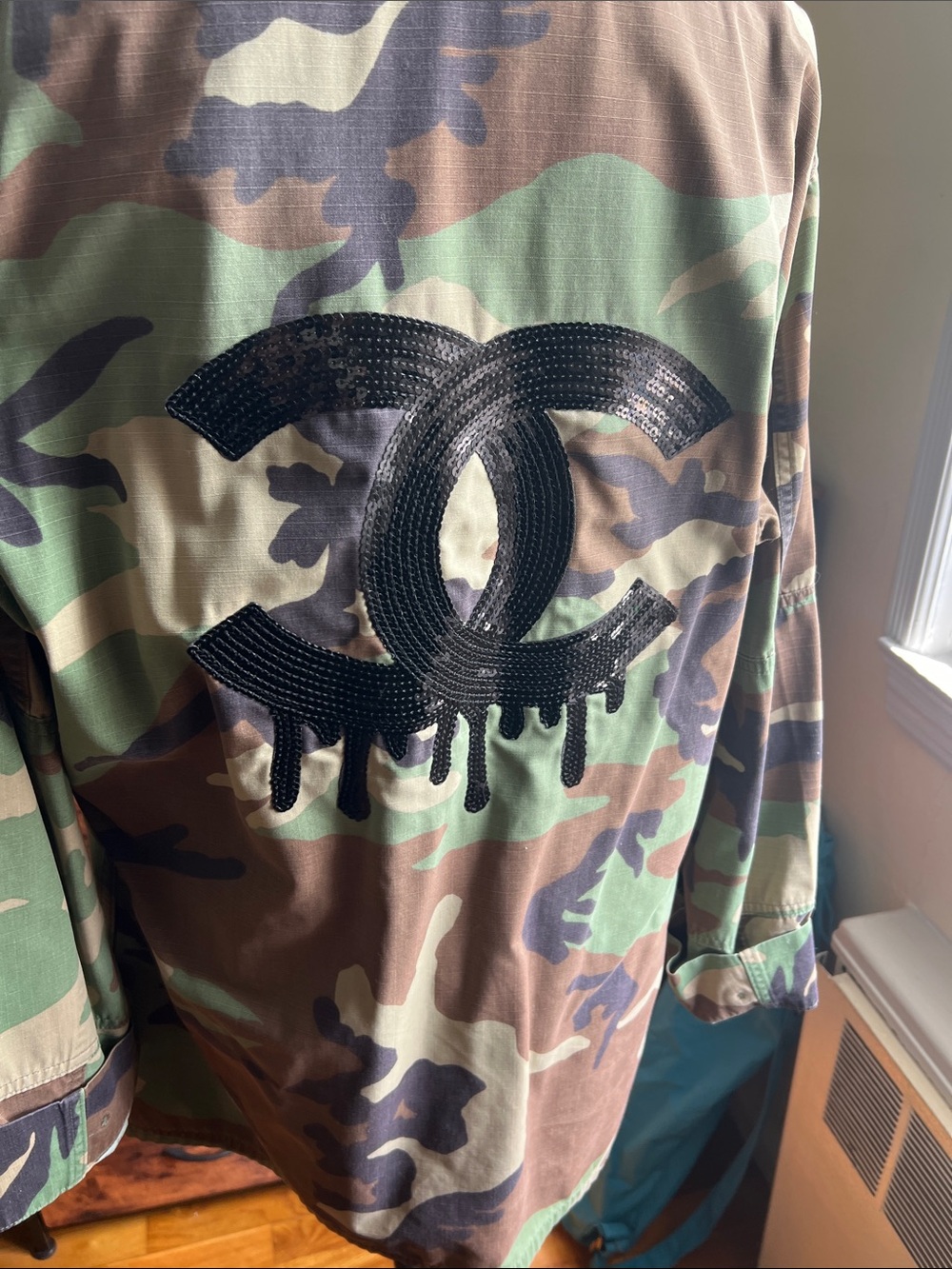 Original Camouflage US Navy Jacket EUC